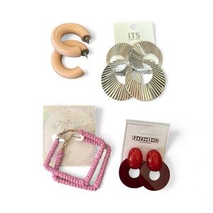 Bundle of 4 NWT Earrings – Mixed Styles, Fashion Accessories